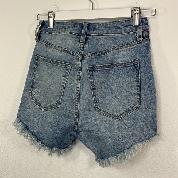 Free People X We The Free Curvy Vintage High Rise Short size 25 - Picture 5 of 9